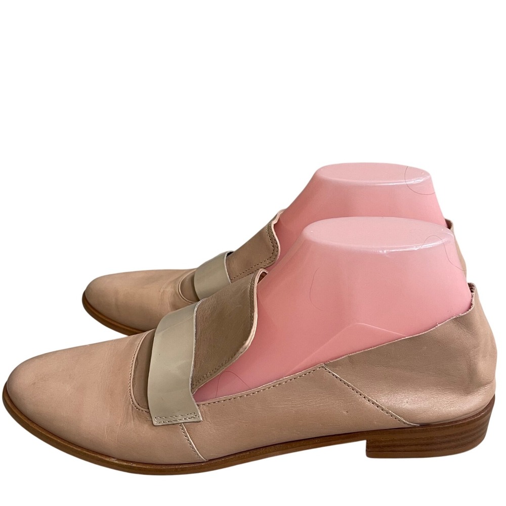 BLIND FAITH by anthropology Women's Beige Leather Loafer Flats Size 10M